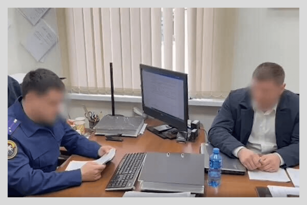 Глава правительства Херсонской области Андрей Алексеенко на допросе у краснодарского следователя.