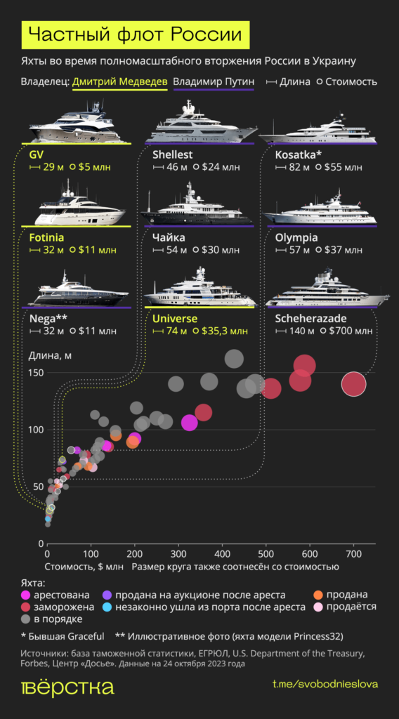 Частный флот России инфографика