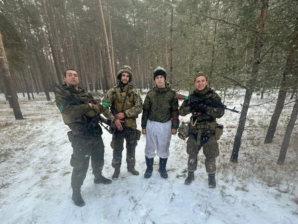 Николай Карташев и украинские солдаты