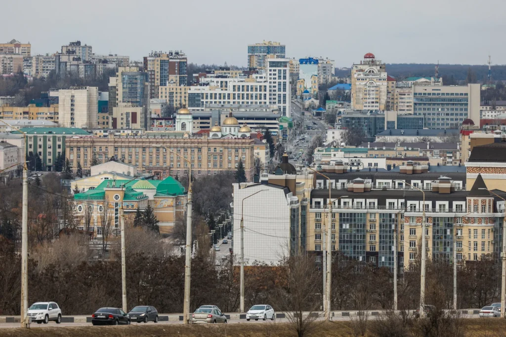 Вид на Белгород, 10 марта 2024.