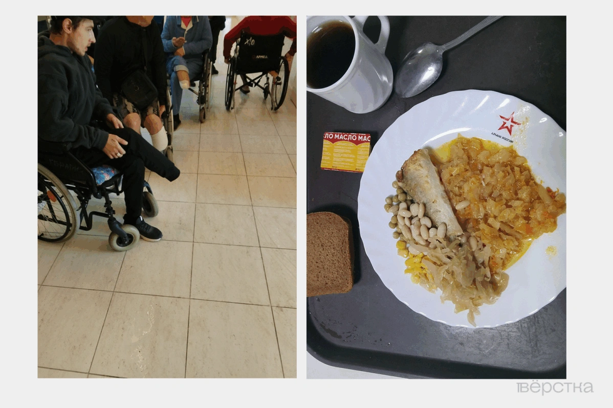 Быт самовольно оставленных часть военнослужащих, пойманных после побега