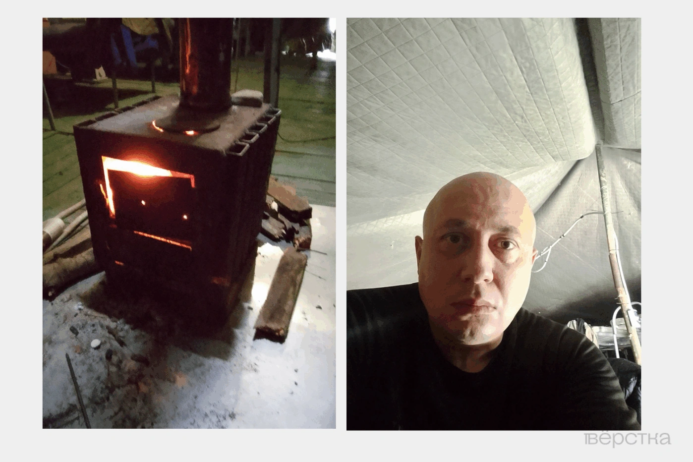 Палатка для самовольно оставивших часть военнослужащих на территории воинской части ПВО под Новороссийском, куда посадили Владимира Бернгардта после задержания