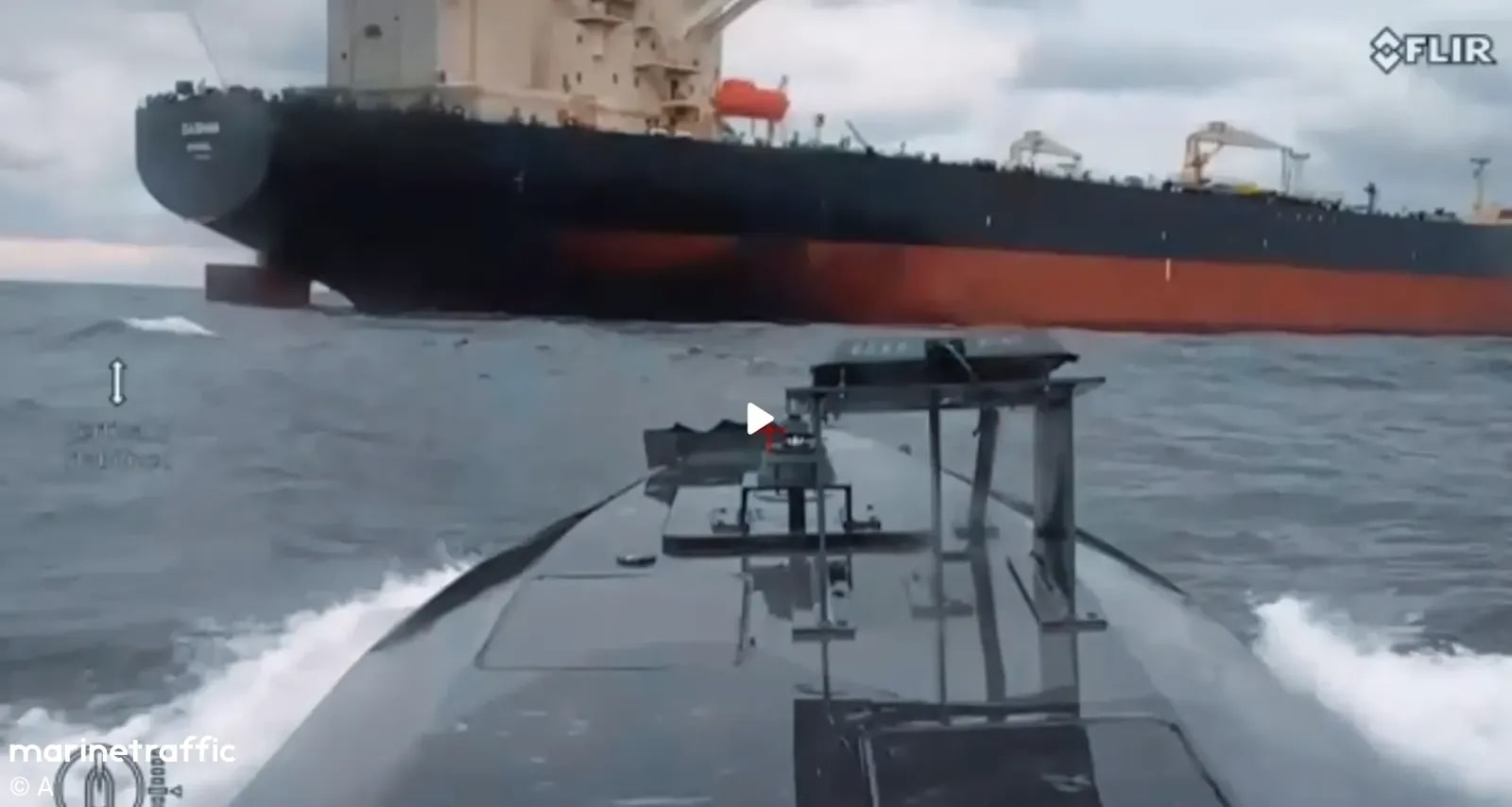 Морские дроны поразили танкер Dashan российского «теневого флота» в Чёрном море