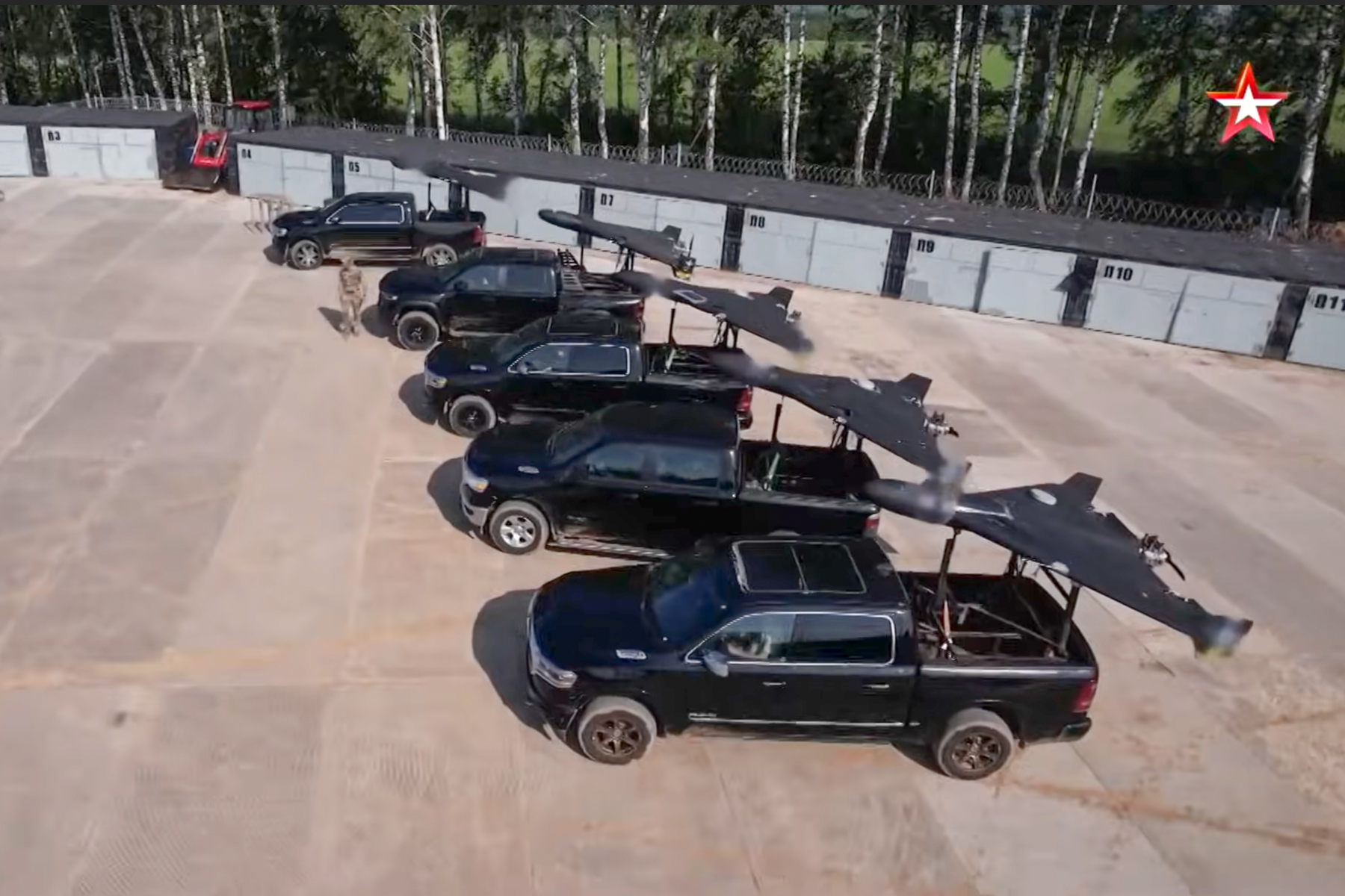 Geran-2 UAVs are installed on test vehicles at the Alabuga drone manufacturing plant