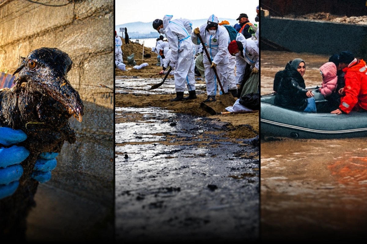 Нефтяной дождь в Туапсе, наводнение в Дагестане, разлив нефти в Анапе, аномальные снегопады на Камчатке