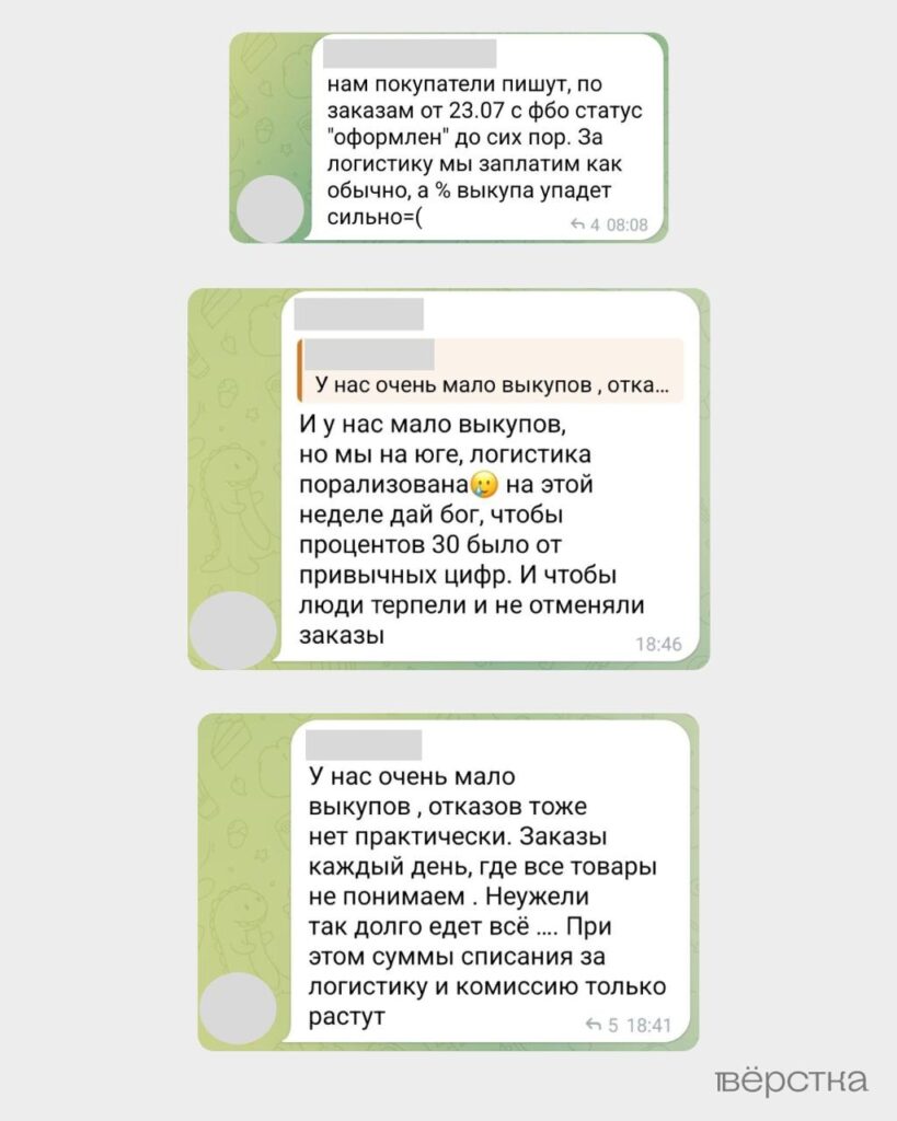 Продавцы Wildberries пожаловались на&nbsp;резкое падение выкупов товаров после атак на&nbsp;склады компании