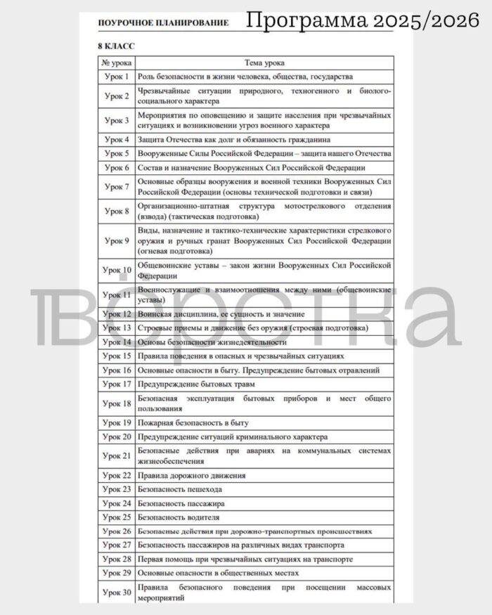 Ради увеличения часов начальной военной подготовки в&nbsp;школах убрали занятия о&nbsp;психическом здоровье и&nbsp;способах разрешения конфликтов
